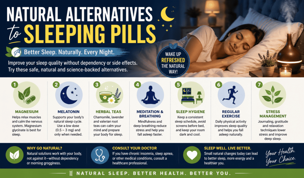 What are natural alternatives to sleeping pills?