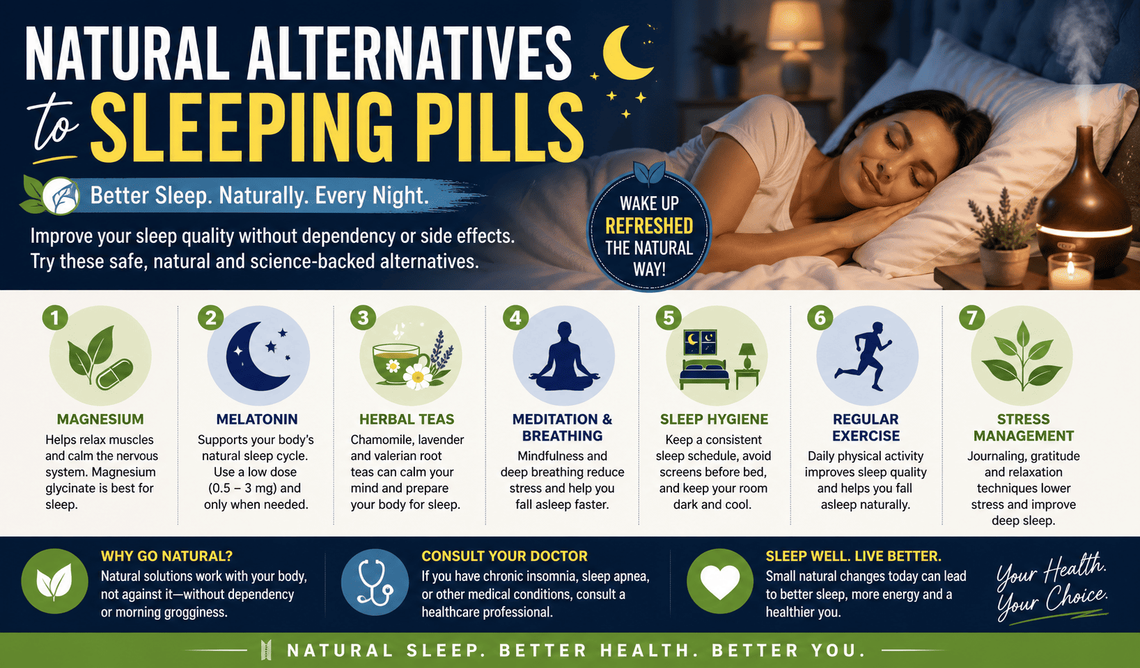 What are natural alternatives to sleeping pills?