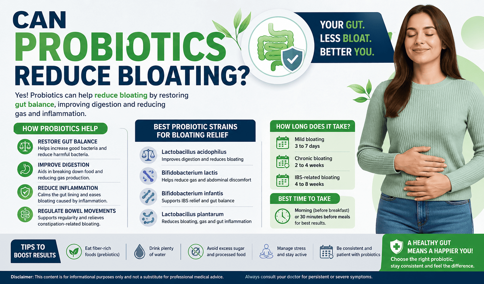 Can probiotics reduce bloating?