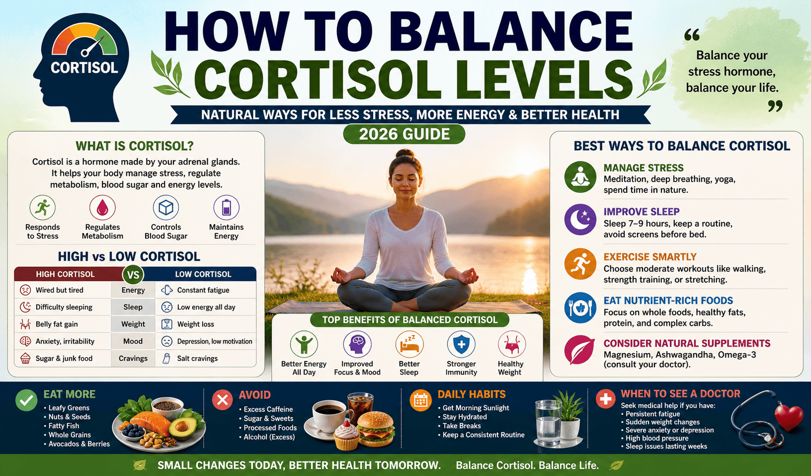 How to balance cortisol levels?