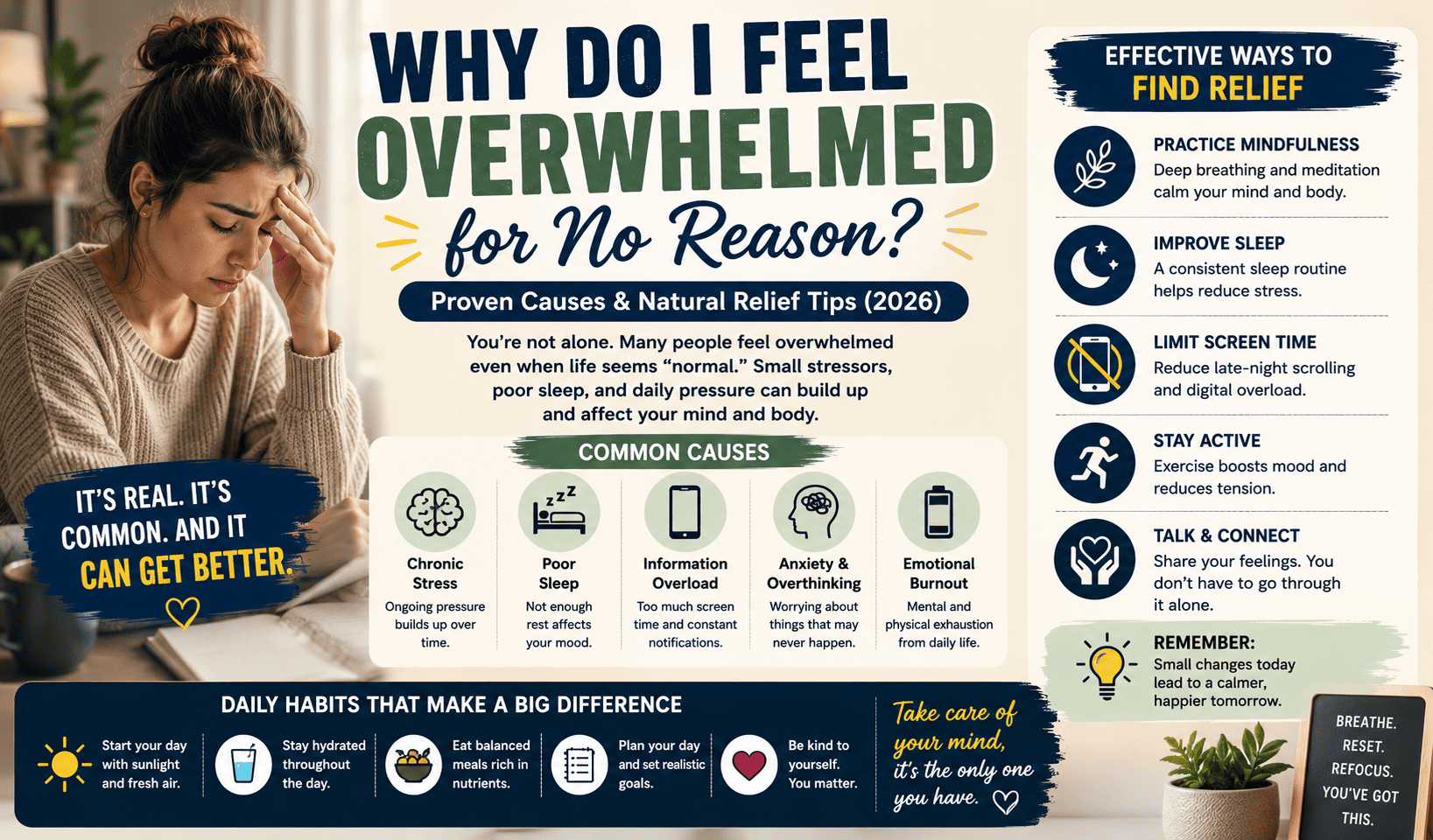 Why do I feel overwhelmed for no reason?
