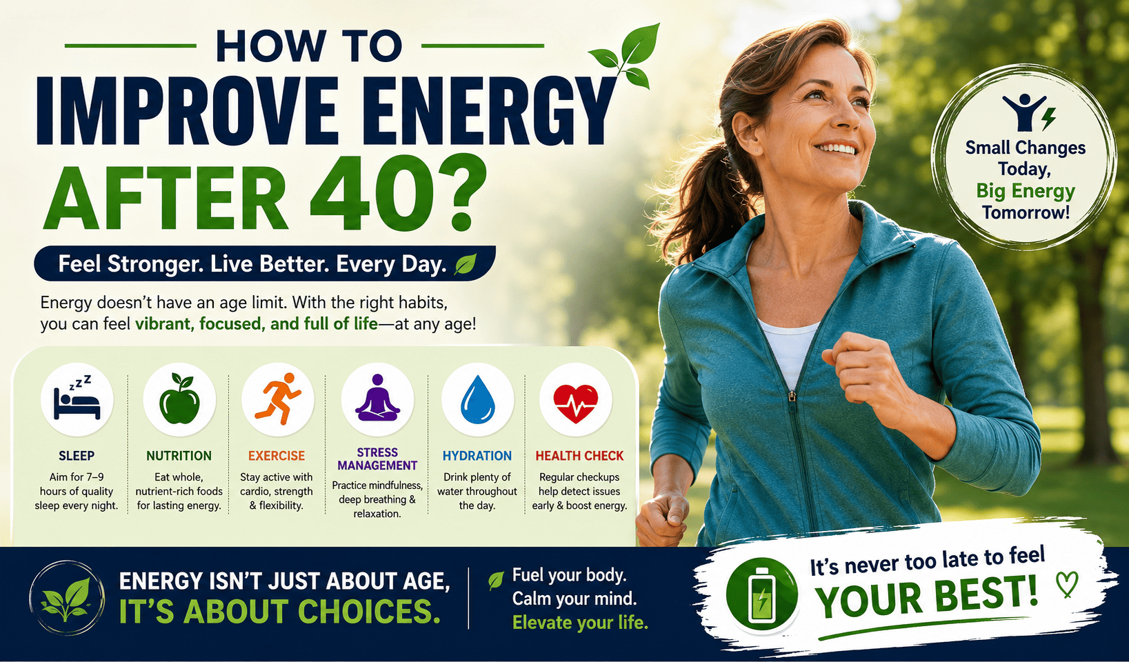 How to improve energy after 40?