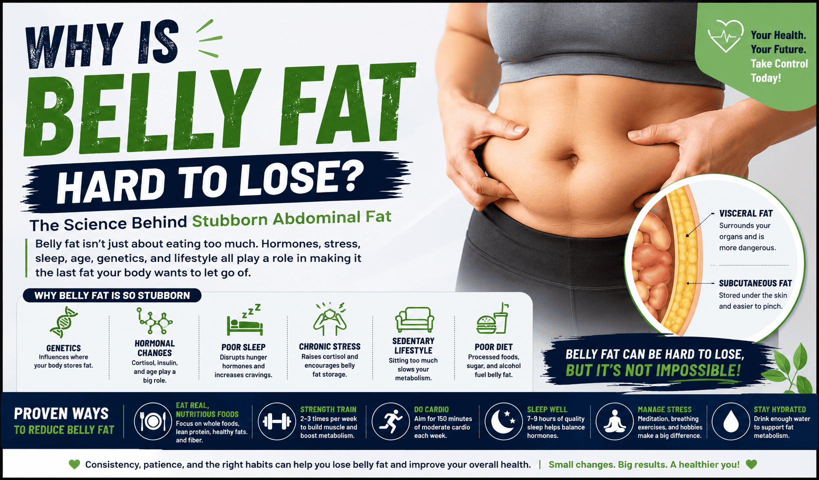 Why is belly fat hard to lose?