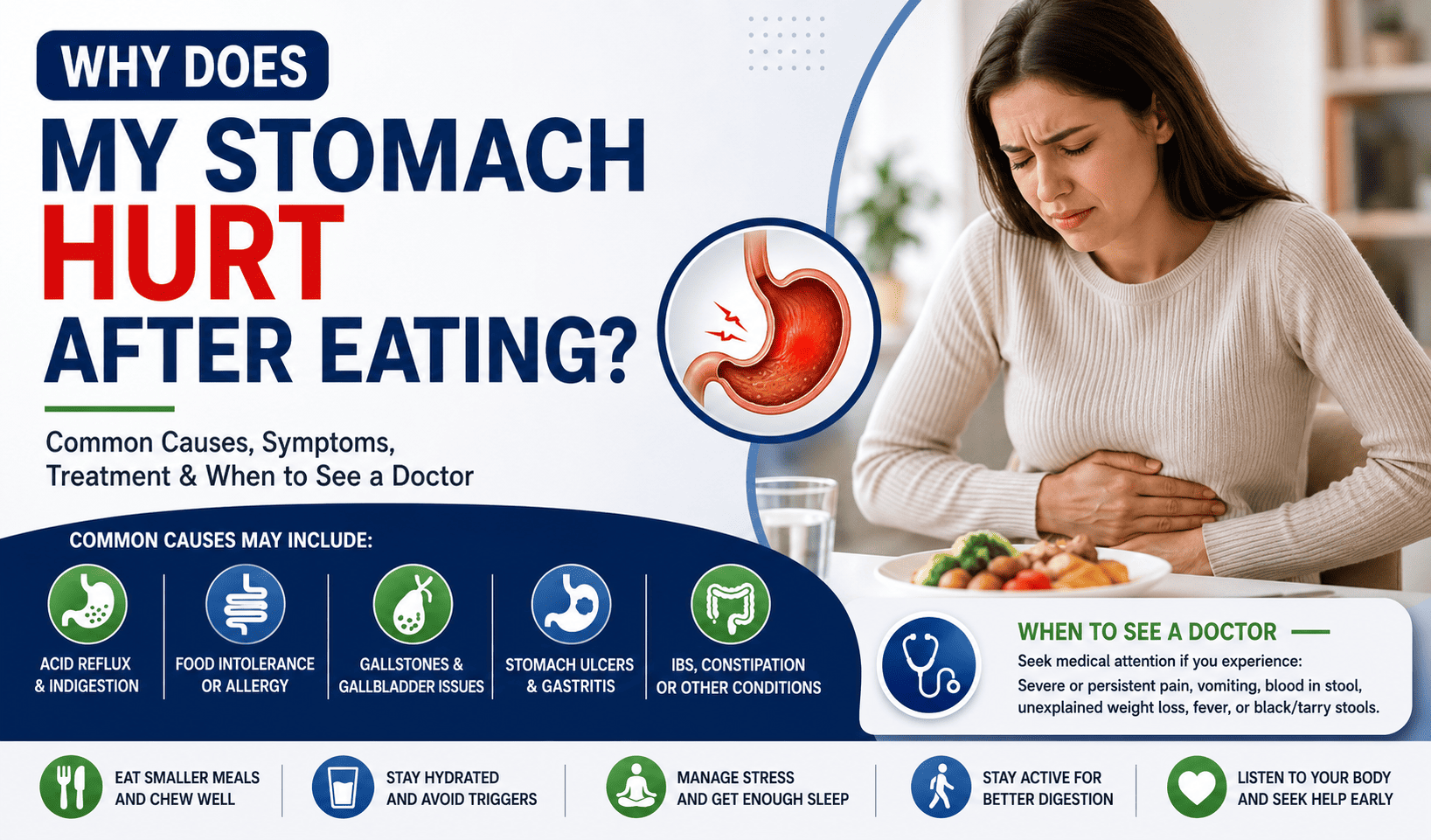 Why Does My Stomach Hurt After Eating?