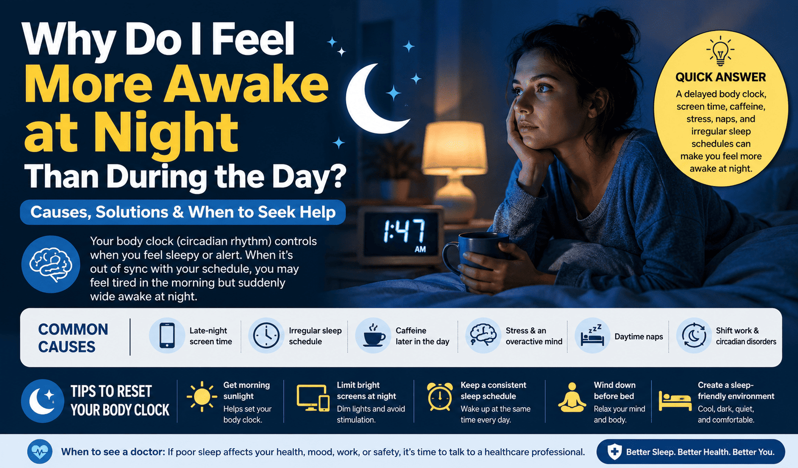 Why Do I Feel More Awake at Night Than During the Day?