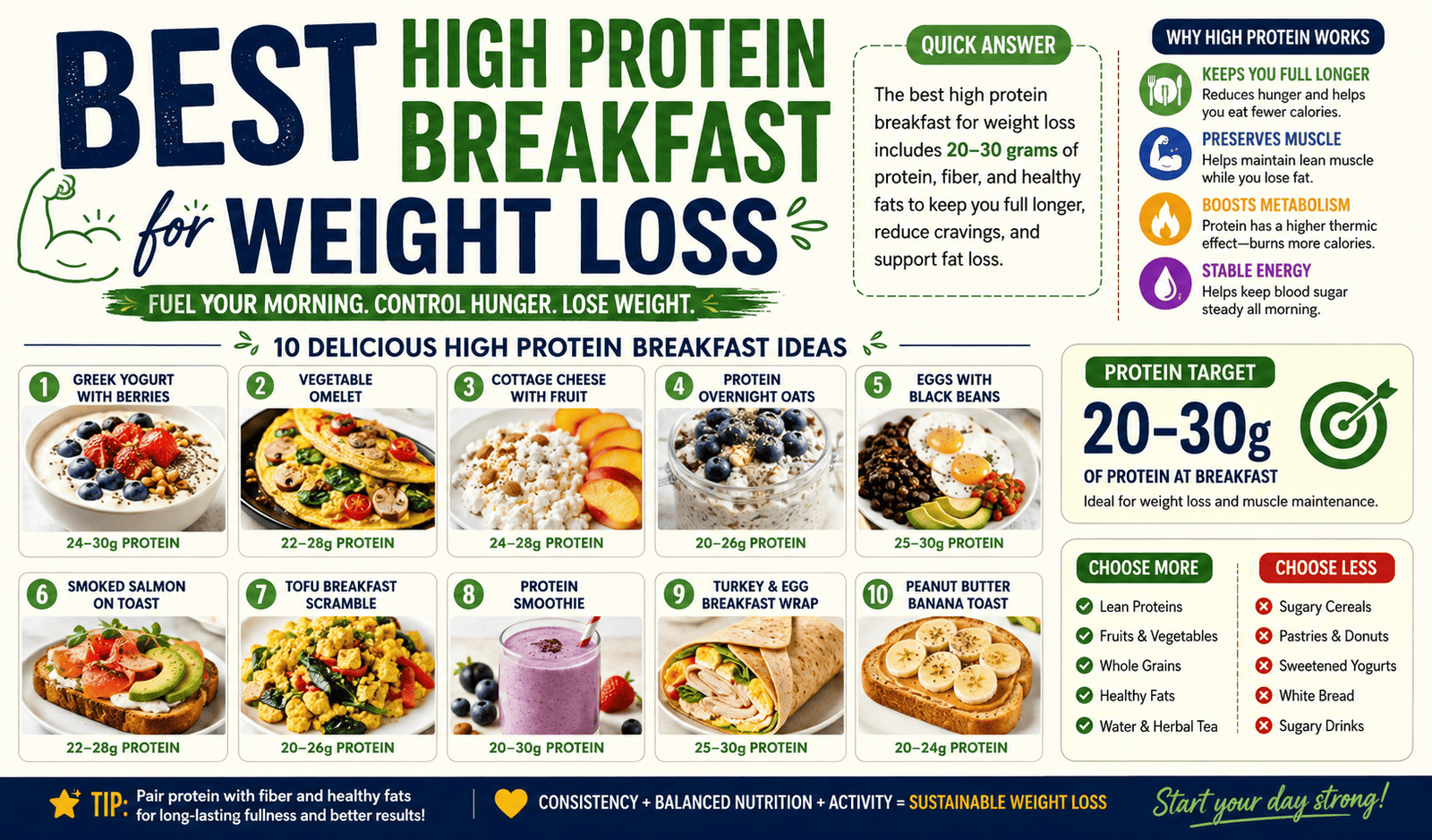 Best high protein breakfast for weight loss?