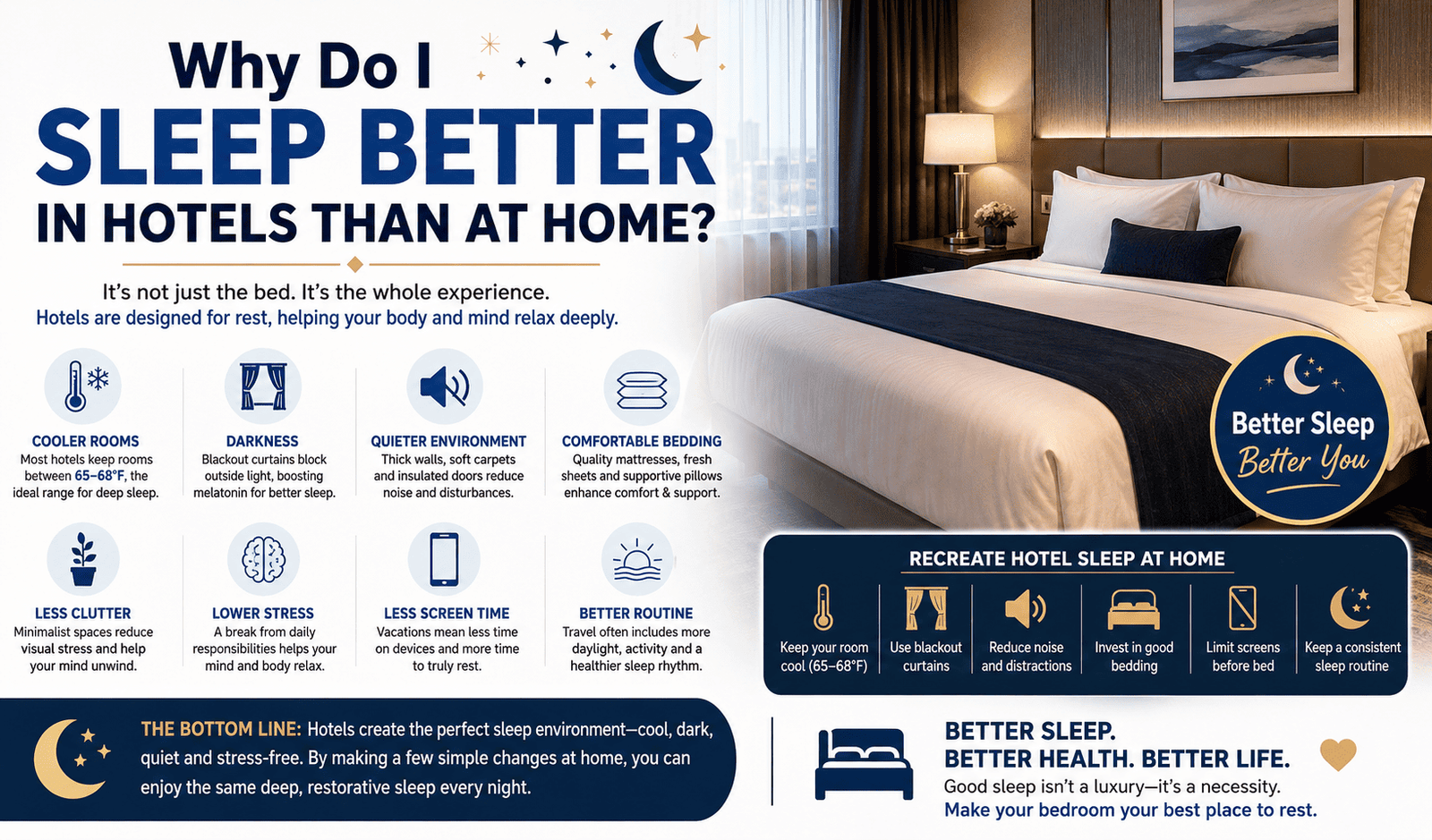 Why Do I Sleep Better in Hotels Than at Home?
