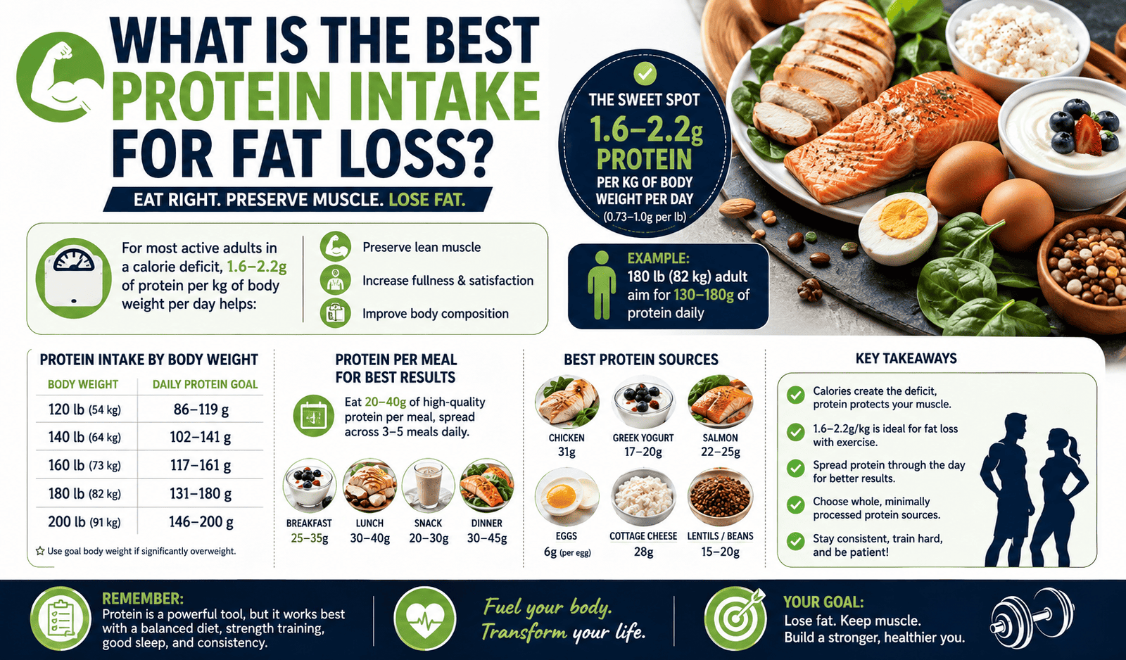 What is the best protein intake for fat loss?