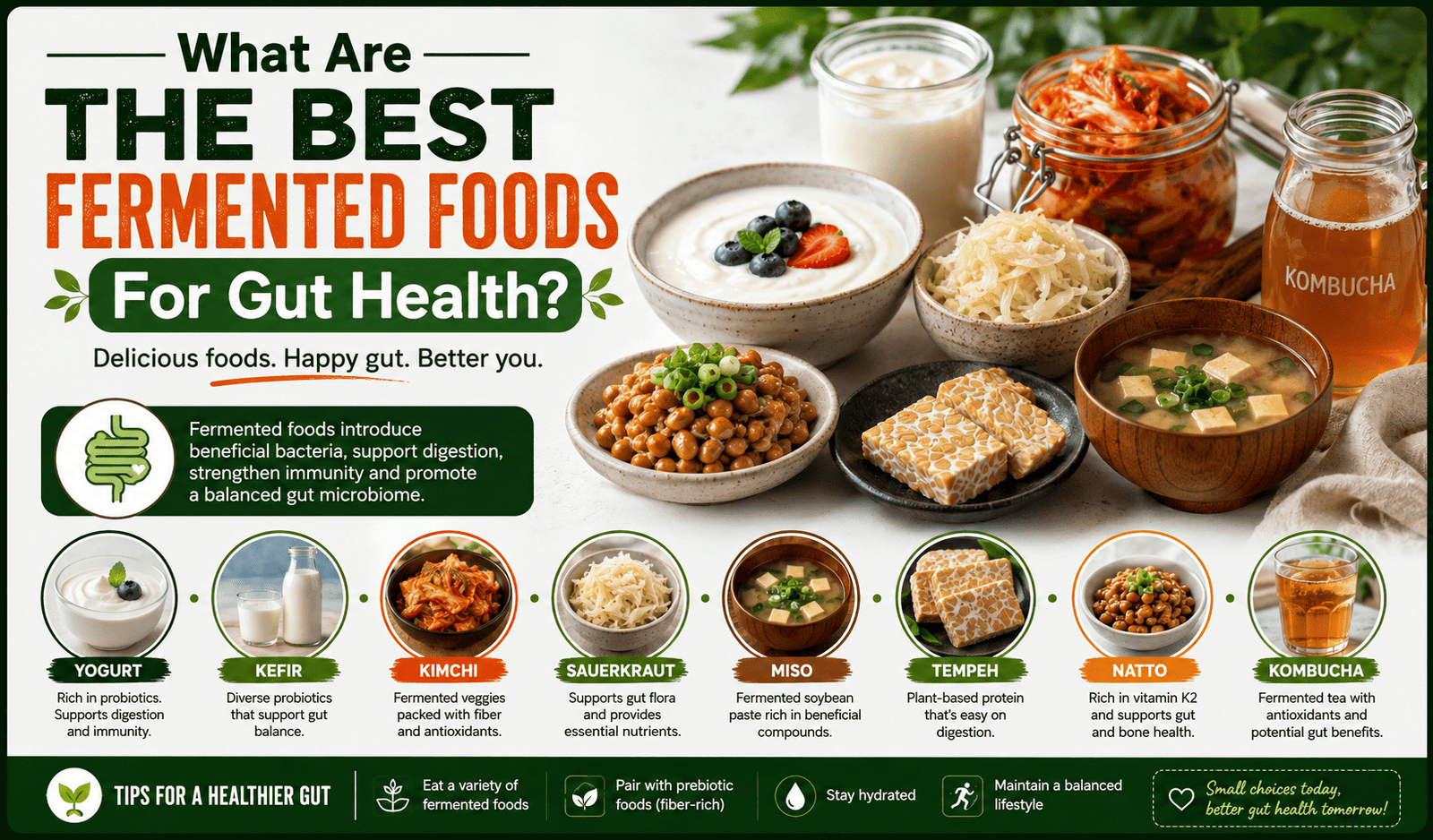 What are the best fermented foods for gut health?