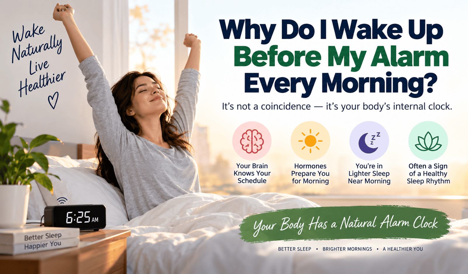 Why Do I Wake Up Before My Alarm Every Morning?